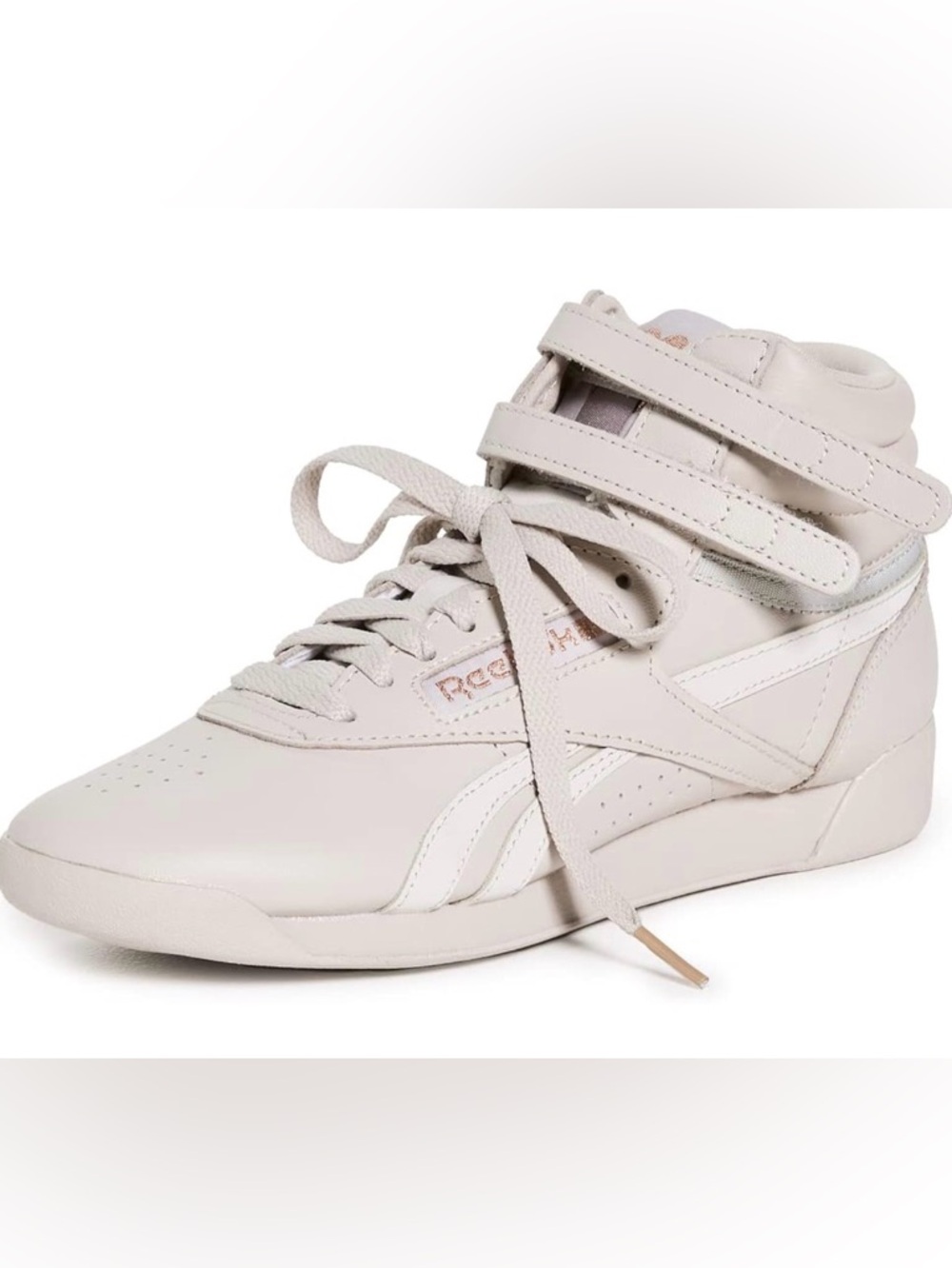 Reebok Women'sr Cardi B Hi top Sneakers~ Light Beige~NEW~Size  7.5/5